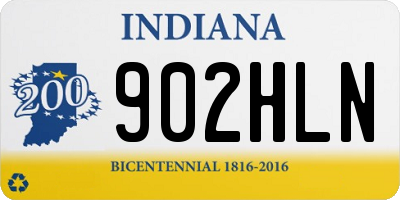 IN license plate 902HLN