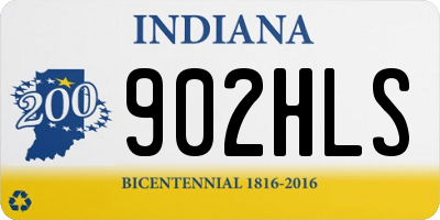 IN license plate 902HLS