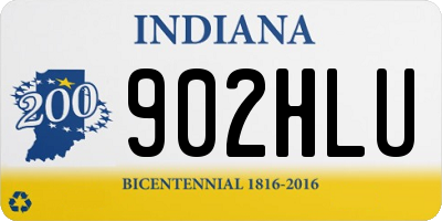 IN license plate 902HLU