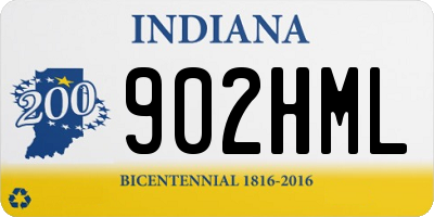 IN license plate 902HML
