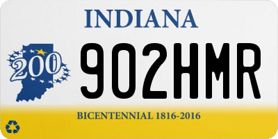 IN license plate 902HMR