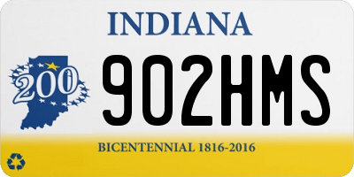 IN license plate 902HMS