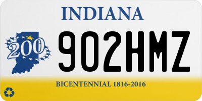 IN license plate 902HMZ