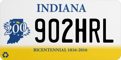 IN license plate 902HRL