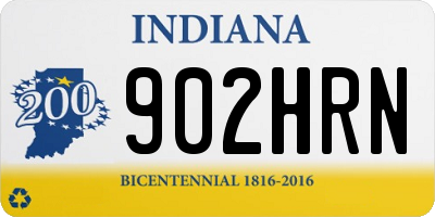 IN license plate 902HRN