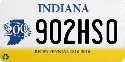 IN license plate 902HSO