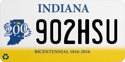 IN license plate 902HSU