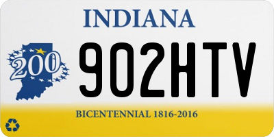 IN license plate 902HTV