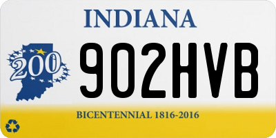 IN license plate 902HVB