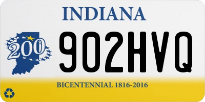 IN license plate 902HVQ