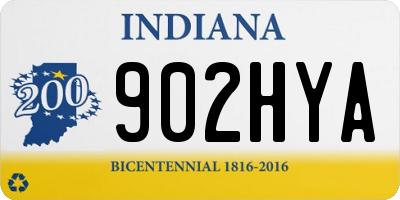 IN license plate 902HYA