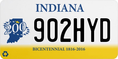 IN license plate 902HYD