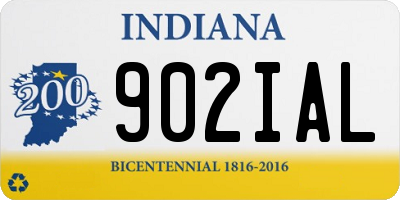 IN license plate 902IAL