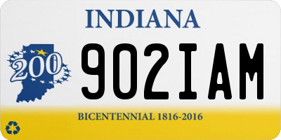 IN license plate 902IAM