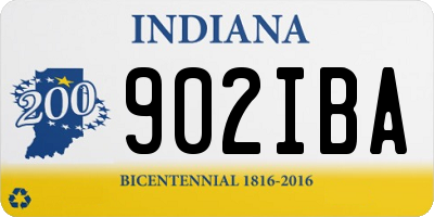 IN license plate 902IBA