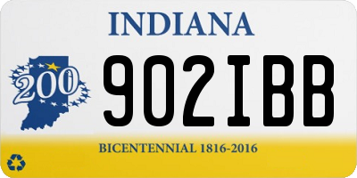 IN license plate 902IBB