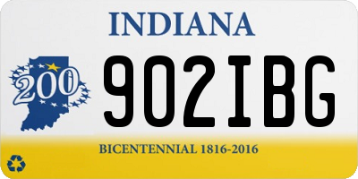 IN license plate 902IBG