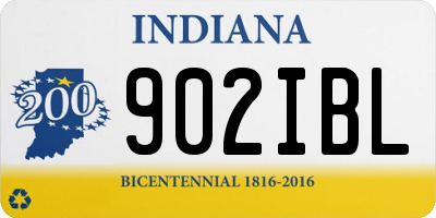 IN license plate 902IBL
