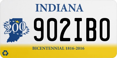 IN license plate 902IBO