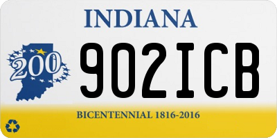 IN license plate 902ICB