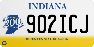 IN license plate 902ICJ