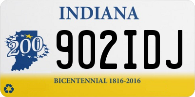 IN license plate 902IDJ