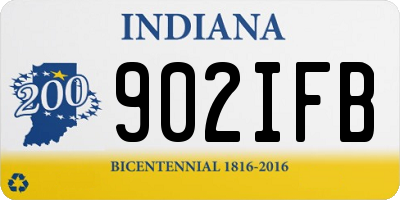 IN license plate 902IFB