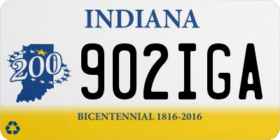 IN license plate 902IGA