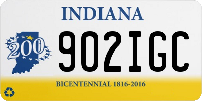 IN license plate 902IGC
