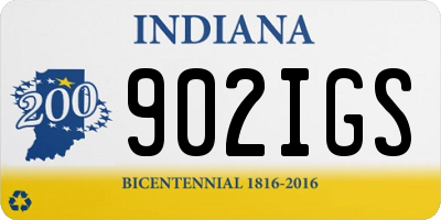 IN license plate 902IGS