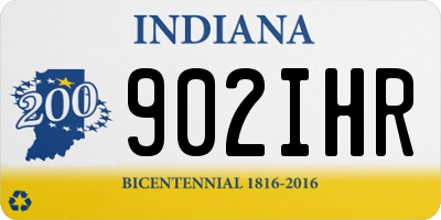 IN license plate 902IHR