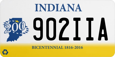 IN license plate 902IIA