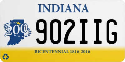 IN license plate 902IIG