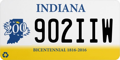 IN license plate 902IIW