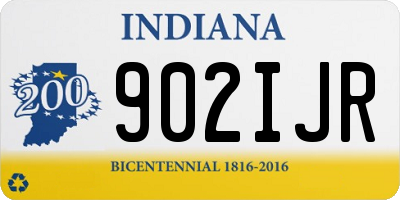 IN license plate 902IJR
