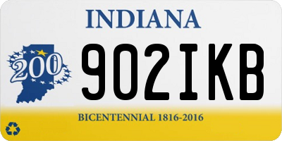 IN license plate 902IKB