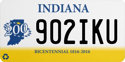 IN license plate 902IKU