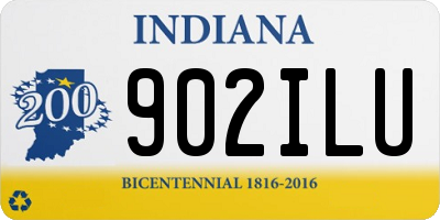 IN license plate 902ILU