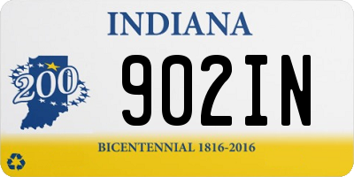 IN license plate 902IN