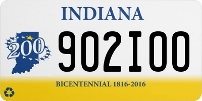 IN license plate 902IOO