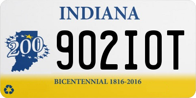 IN license plate 902IOT