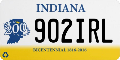 IN license plate 902IRL
