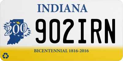 IN license plate 902IRN