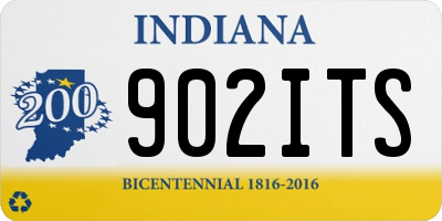IN license plate 902ITS