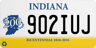 IN license plate 902IUJ