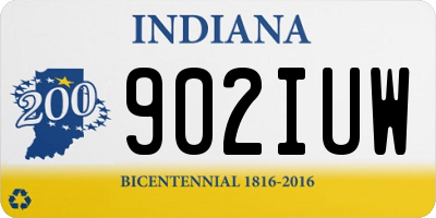 IN license plate 902IUW