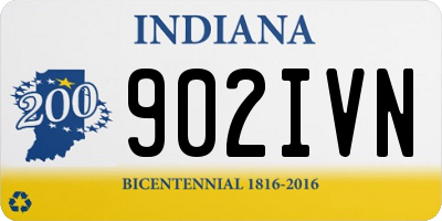 IN license plate 902IVN