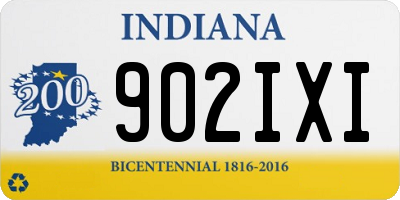 IN license plate 902IXI