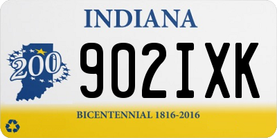 IN license plate 902IXK