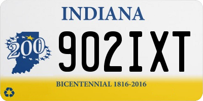 IN license plate 902IXT